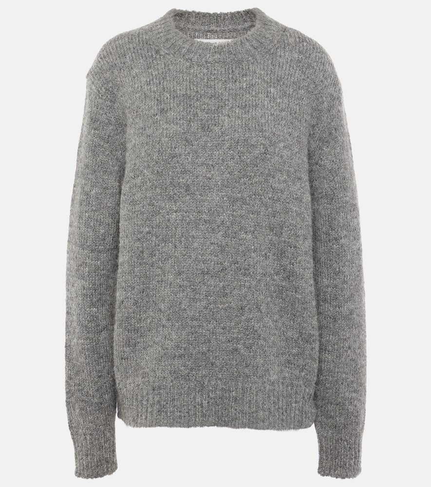 Oversized alpaca and wool-blend sweater
