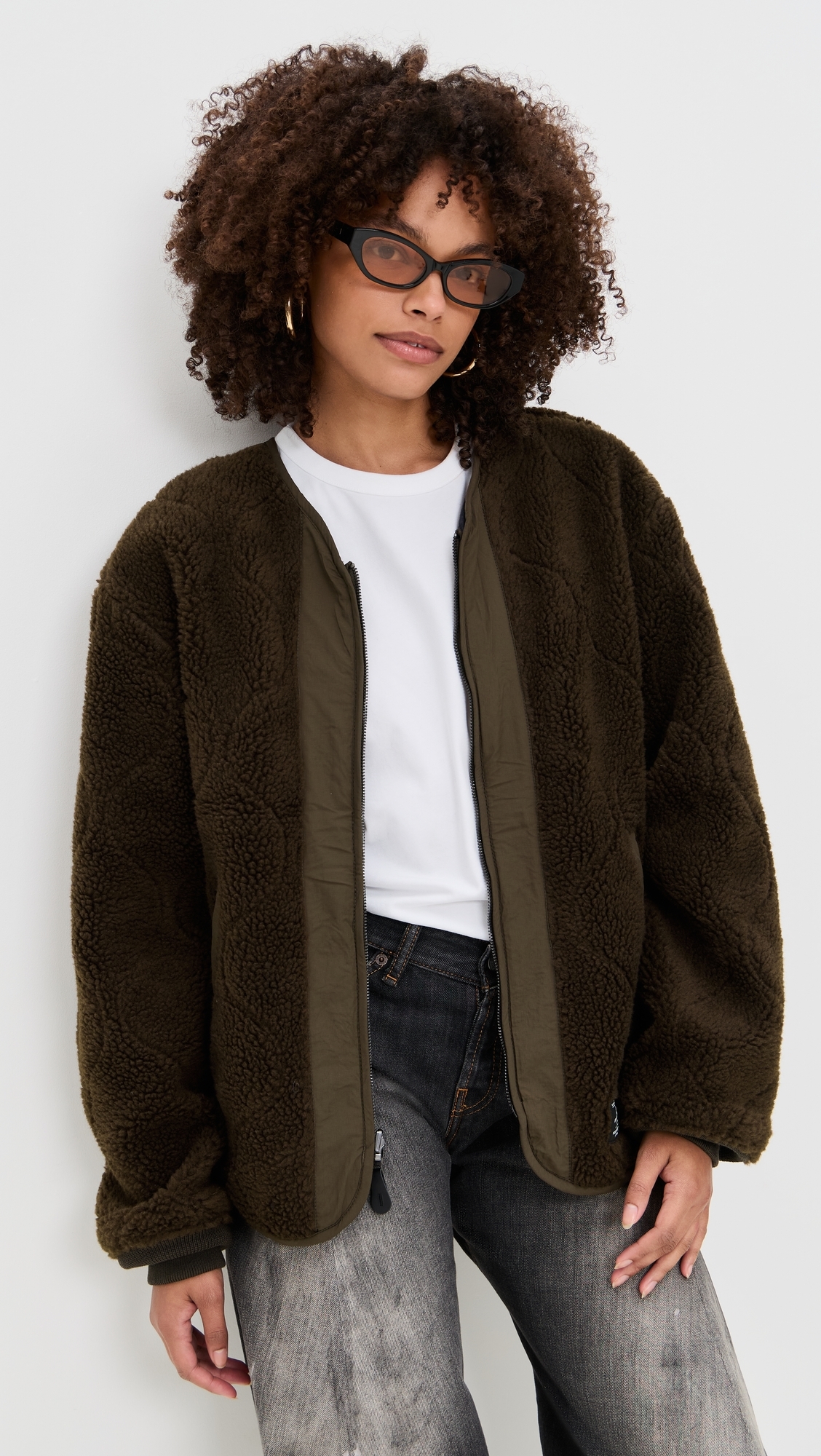 Reversible M-65 Quilted Liner Jacket Espresso
