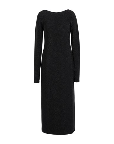 Woman Midi dress Black Size 10 Viscose, Polyester, Nylon, Elastane