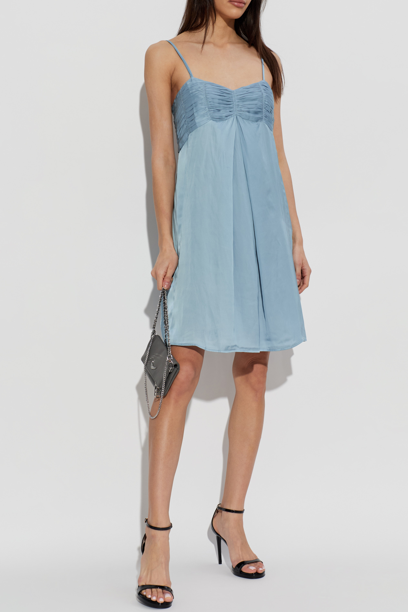 ‘Rippies Satin’ Dress, Women's, Blue