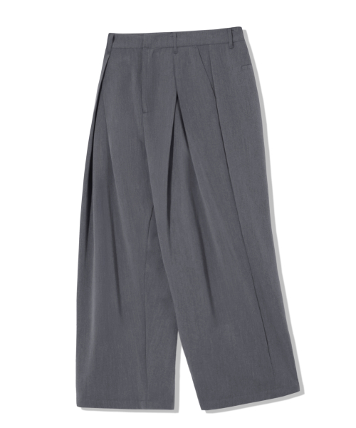 Front V-Tuck Wide Slacks