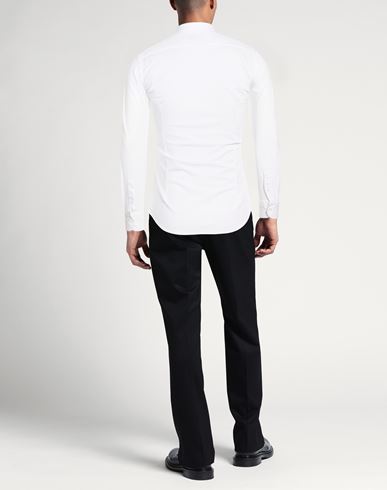 Man Shirt White Size 15 Nylon, Elastane
