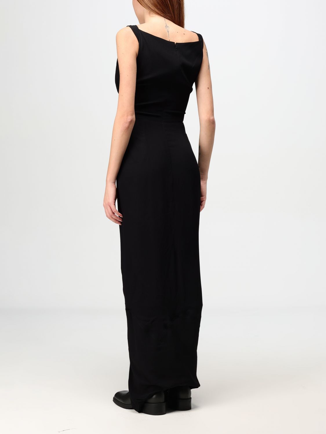 Cowl neck maxi dress - Black