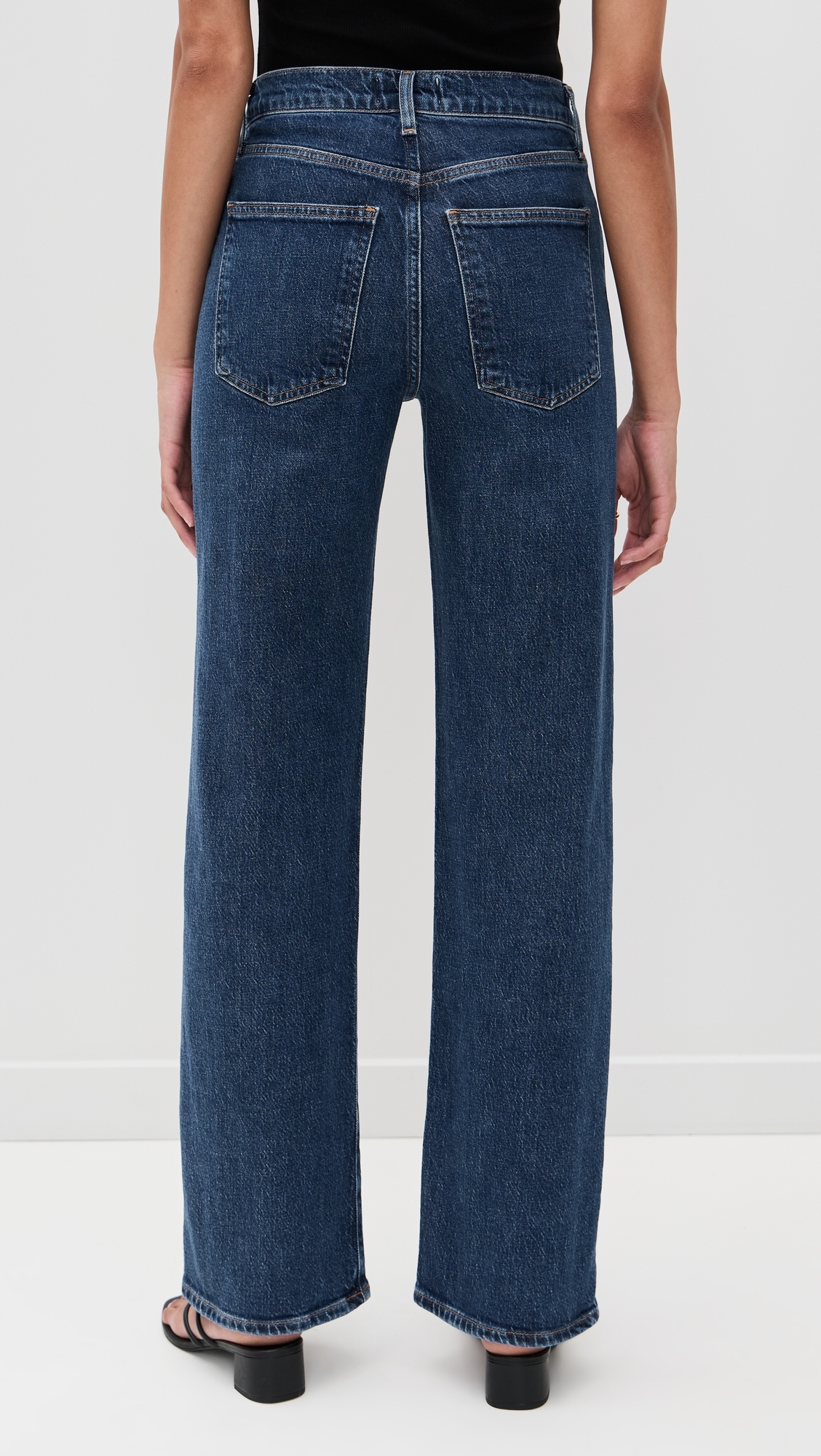 Harper Jeans Mid Rise Relaxed Straight Jeans Echo