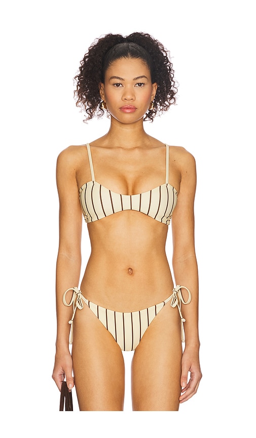 Superdown Minca Bikini Top in Yellow. -  XL also in M