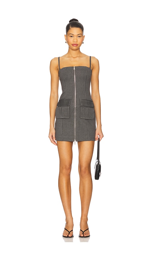 Good American Soft Stretch Ponte Mini Dress in Grey. -  XXXXL/4X also in L, M, S, XS, XXL/2X, XXXL/3X