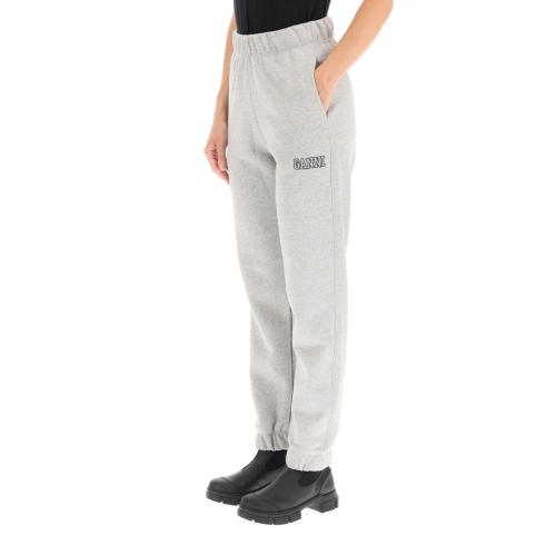 Logo-embroidered tapered track pants - Pink