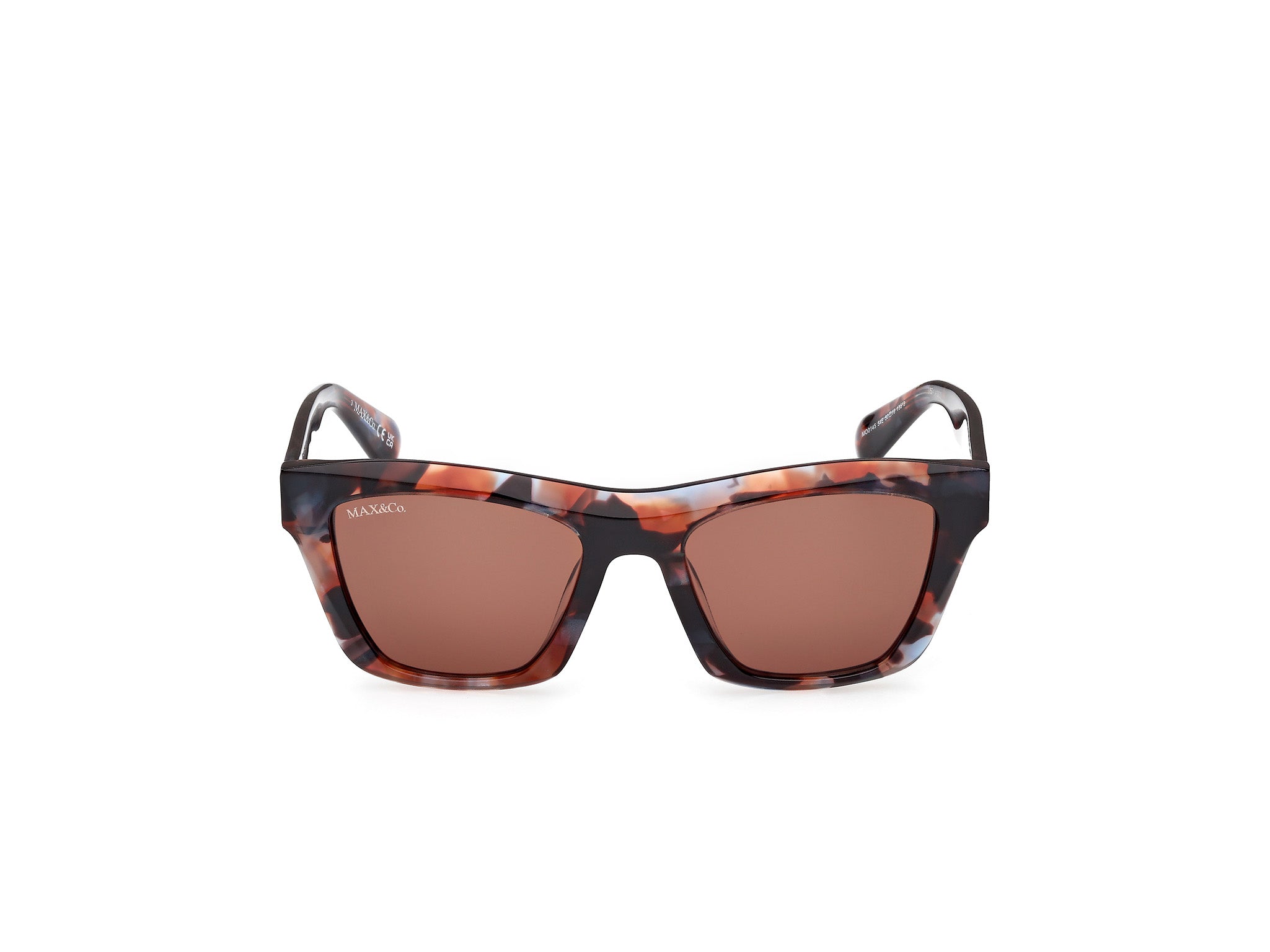 MAX&Co Mujer MAX&Co MO0145 54E Gafas de sol Acetato la Habana Marrón Cuadrada Norma