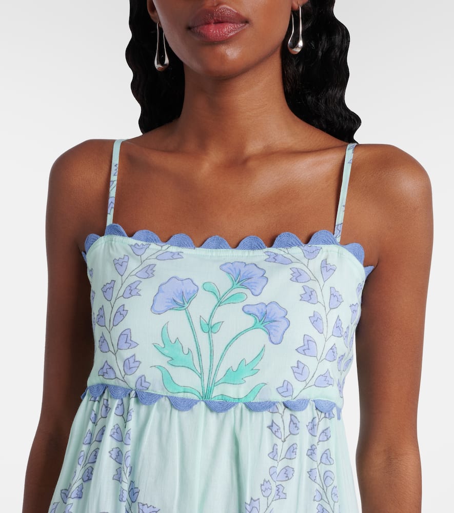Floral cotton midi dress