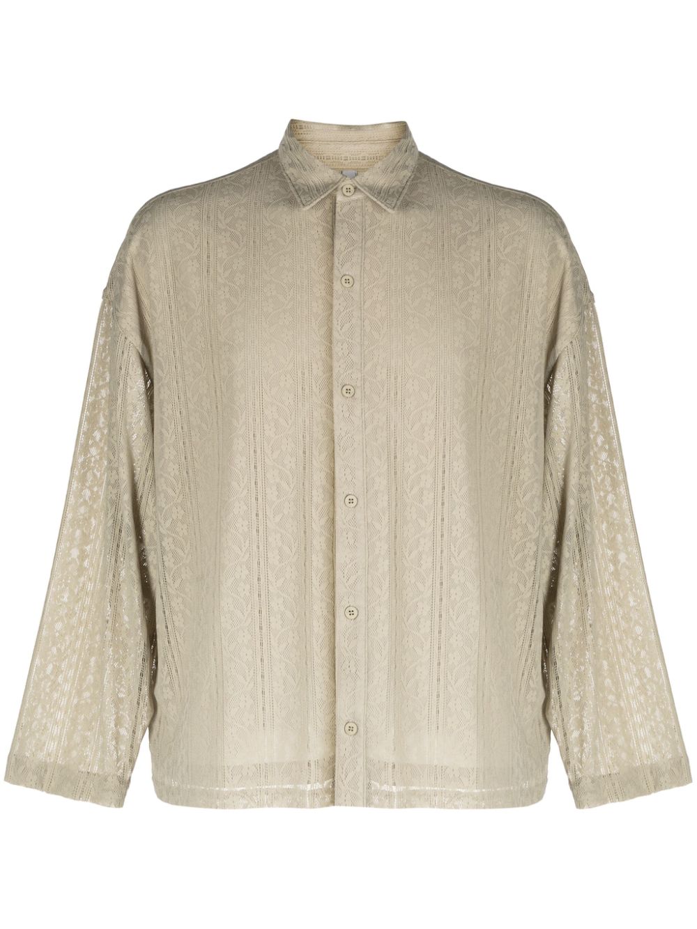 Banners floral-lace shirt - Purple