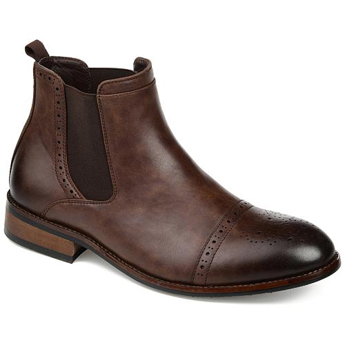 . Garrett Wide Width Cap Toe Chelsea Boot - Brown