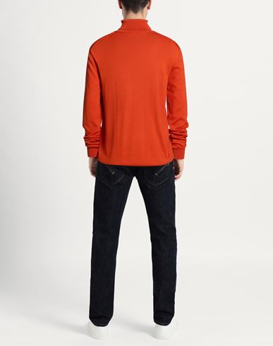 Man Turtleneck Rust Size 46 Wool, Acrylic