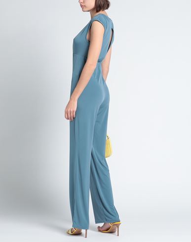 Woman Jumpsuit Pastel blue Size L Viscose, Polyester, Elastane