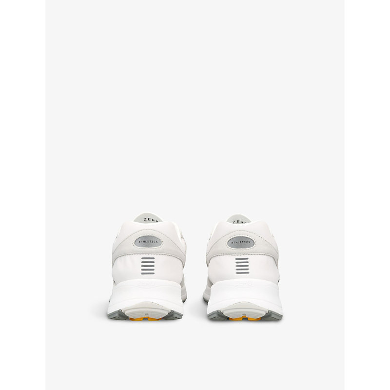 Mens White Zero V1 Brand-print Woven Low-top Trainers