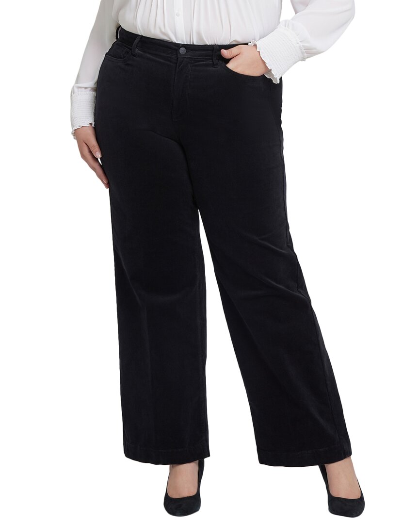 NYDJ Teresa Black Wide Leg Jean