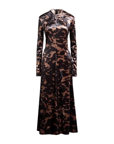 Woman Maxi dress Black Size M Polyester, Elastane