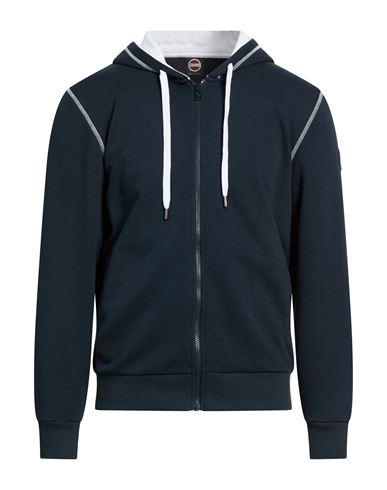 Man Sweatshirt Midnight blue Size L Cotton, Polyester