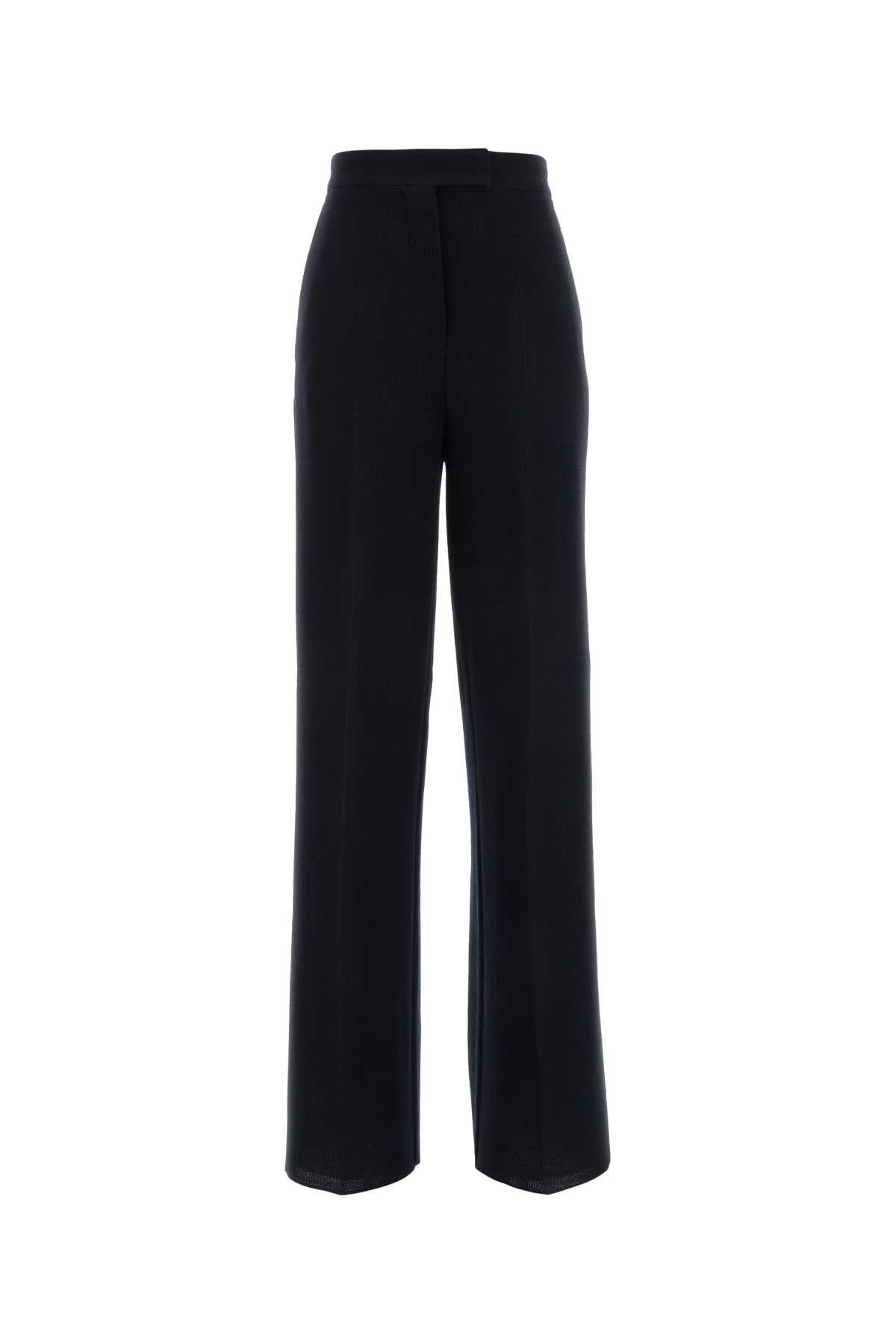 Virgin Wool Trousers — Navy