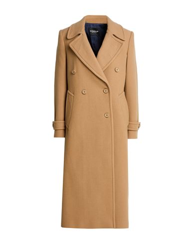 Woman Coat Camel Size 4 Virgin Wool, Polyamide, Cashmere