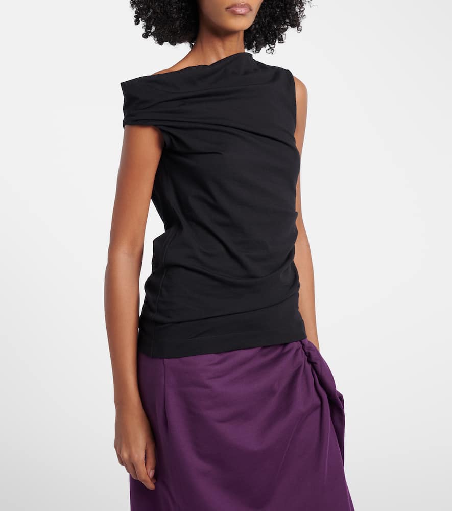 Asymmetric cotton top
