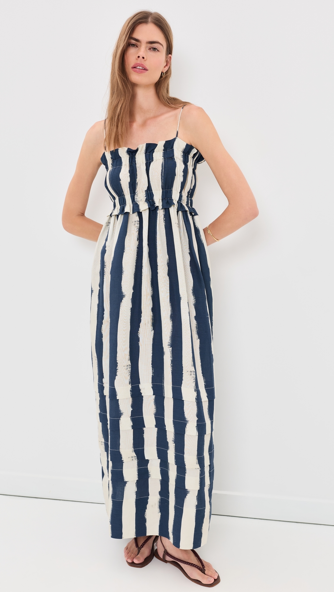 Larkin Dress Lighthouse Stripe Navy