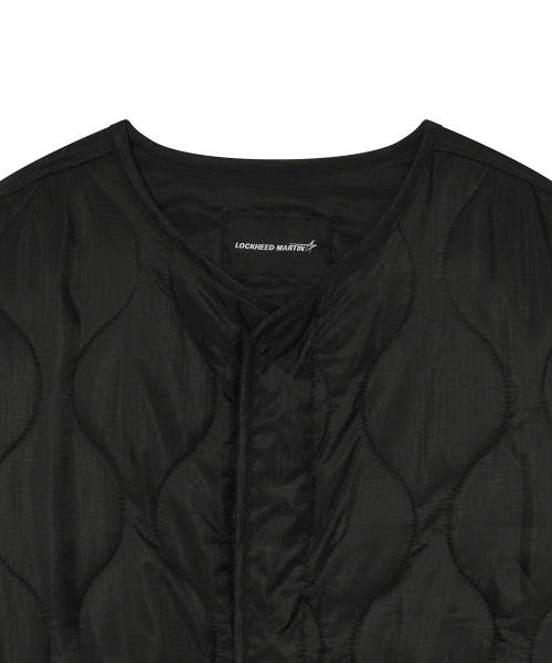 PADDING QUILTED LINNER LONG JUMPER