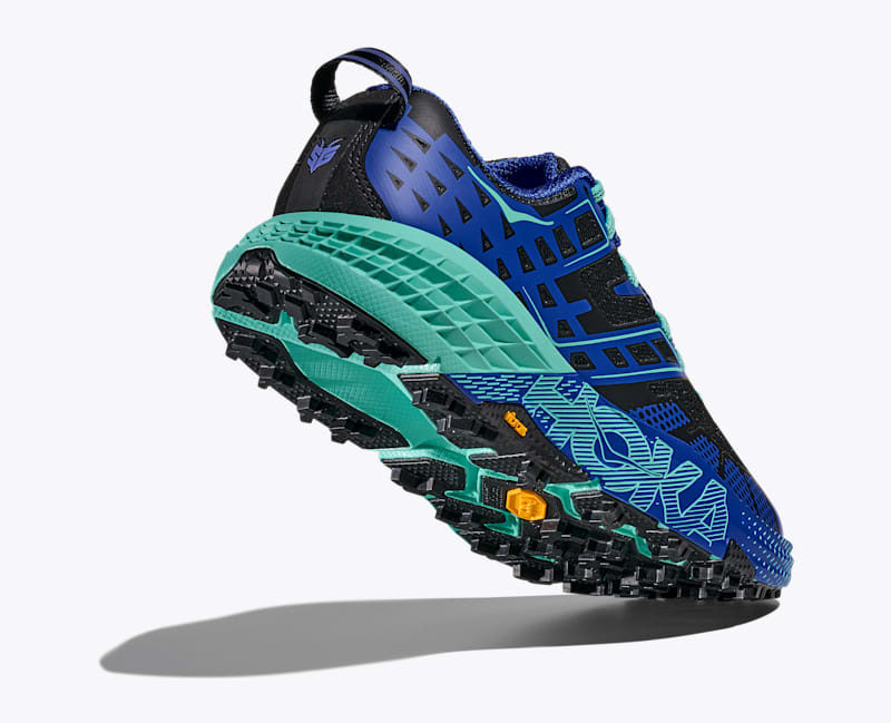 HOKA Speedgoat 2 Shoes in Obsidian/Ultramarine
