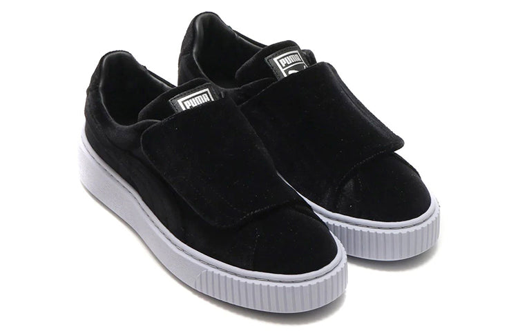 (WMNS) Basket Platform Strap 'Black And White'