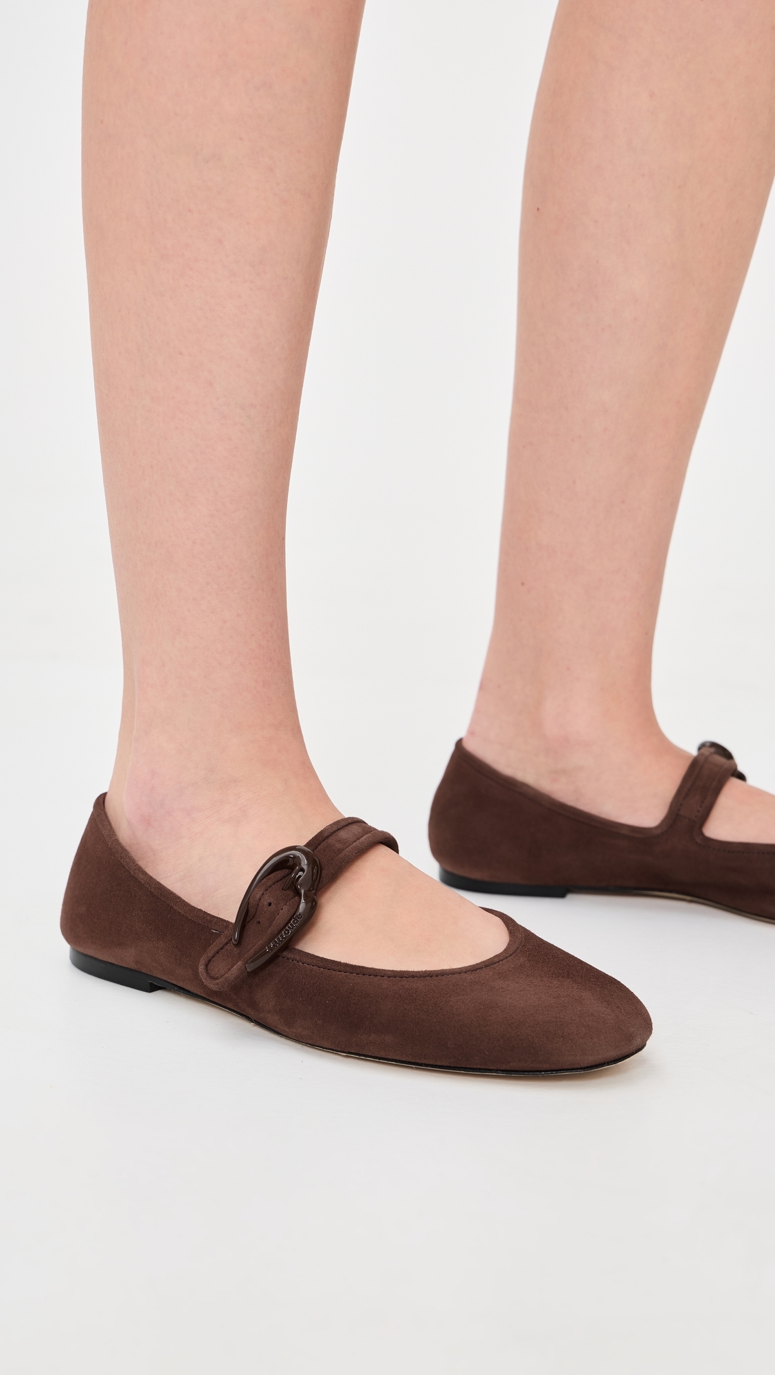 Verona Ballet Flats Brown Suede