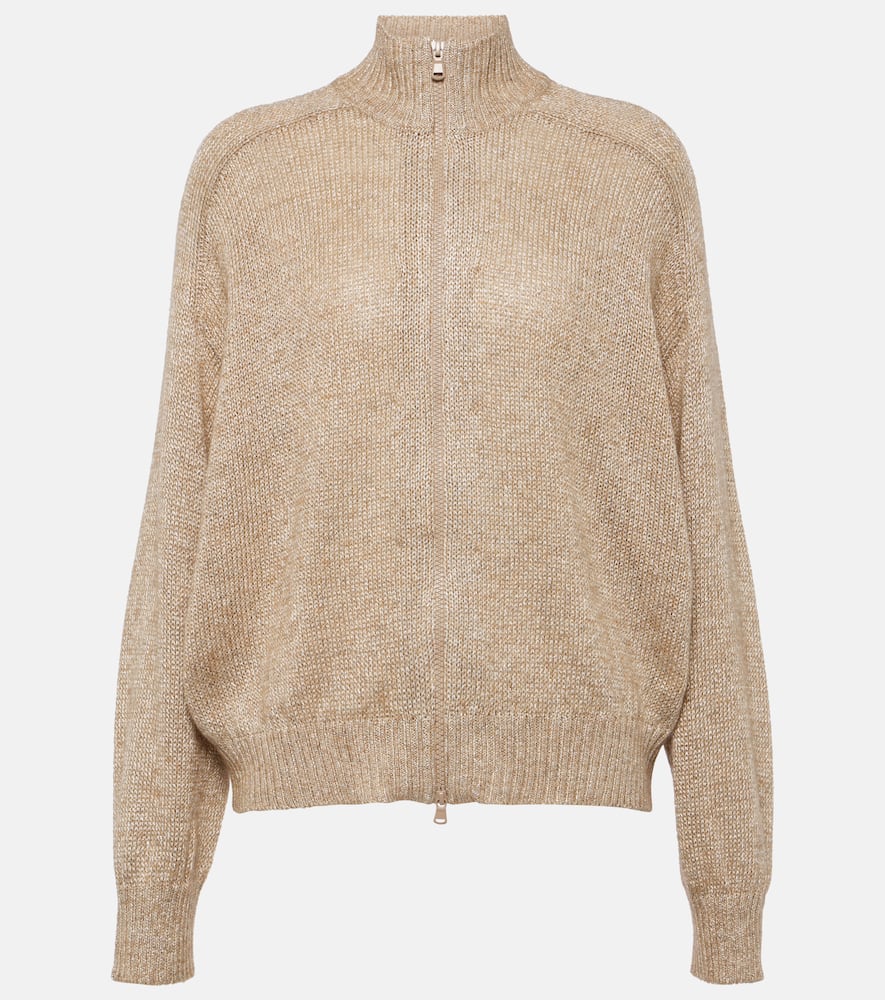 Zip-up cardigan