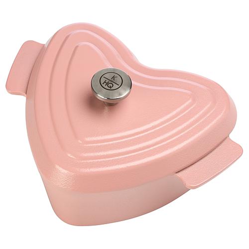 2.8-Quart Ceramic Nonstick Heart-Shaped Cast Iron Casserole