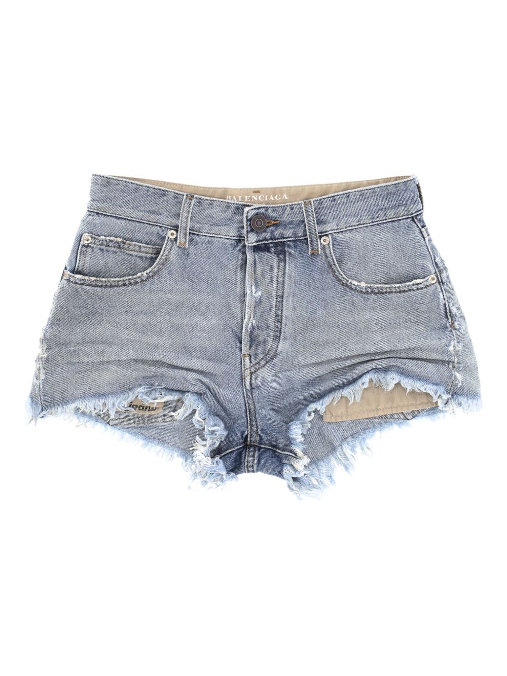 Balenciaga mini denim shorts - Blue