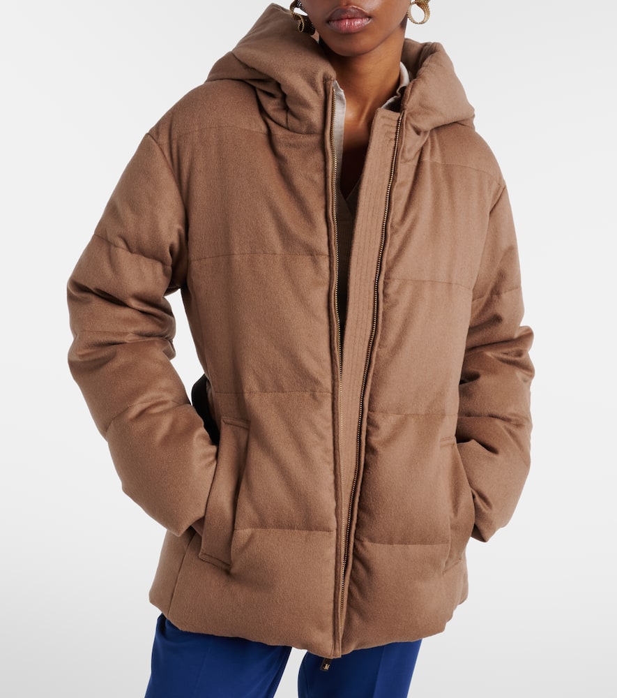 The Cube Corona camel hair puffer jacket