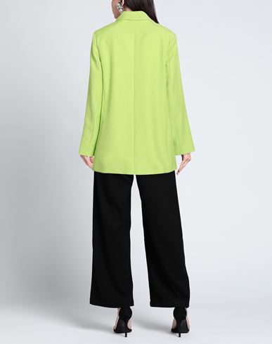 Woman Blazer Lime green Size 4 Polyester, Acetate