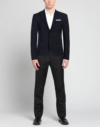 Man Blazer Midnight blue Size 44 Wool, Polyester, Elastane