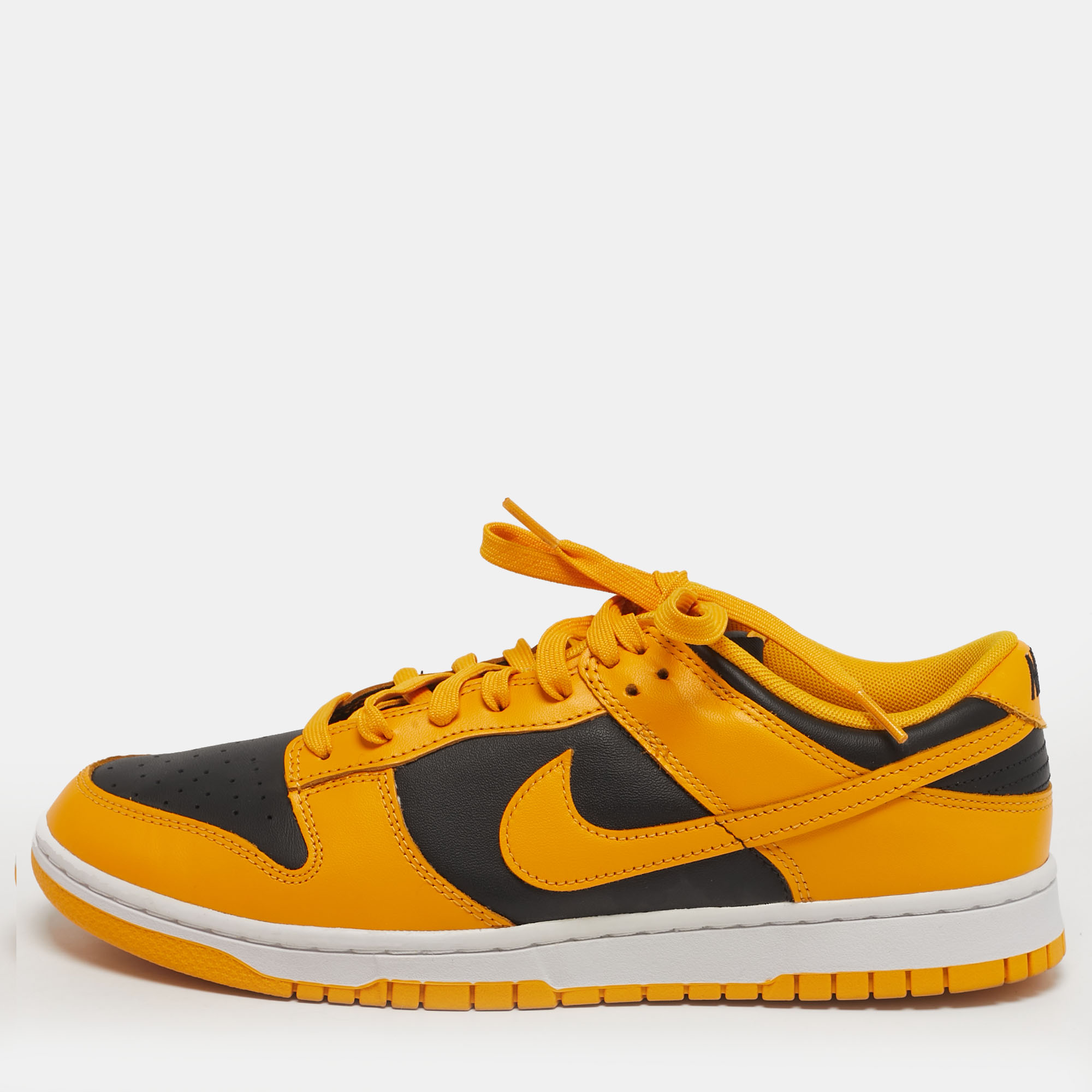 Nike Dunk Championship Goldenrod 45 Yellow/Black Leather Low Top Sneaker