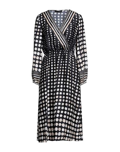 Caractère Woman Midi dress Black Size 10 Viscose