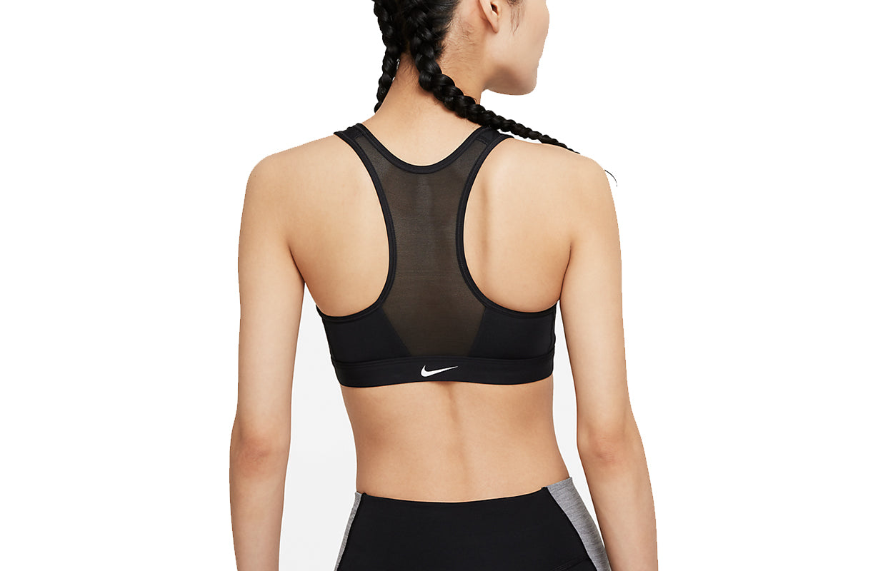 (WMNS) Dri-FIT Swoosh Zip-Front Sports Bra 'Black'