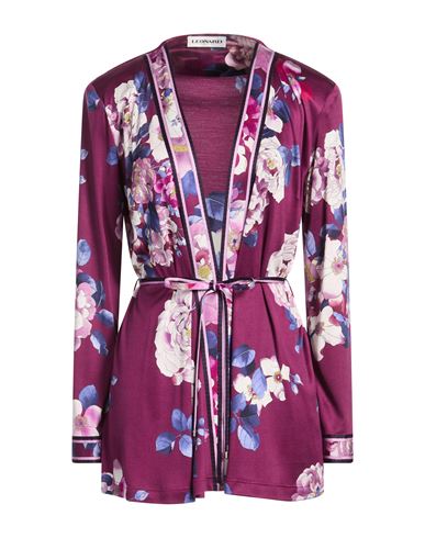 Woman Cardigan Plum Size 8 Silk