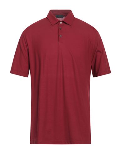 Man Polo shirt Brick Size 42 Cotton