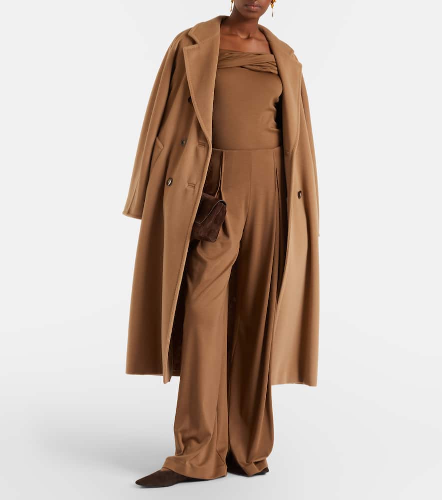 Orafo draped virgin wool top