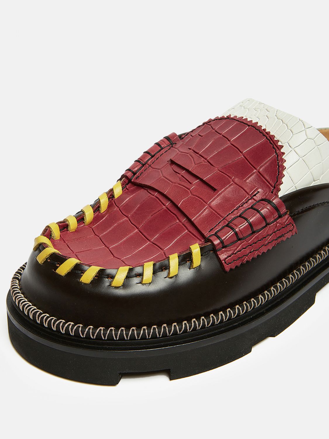 College Chunky mules - Red