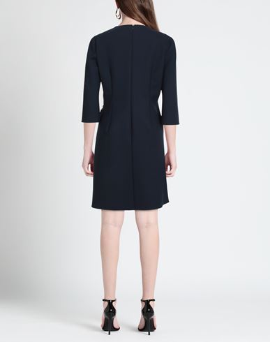 Woman Mini dress Navy Size 8 Virgin Wool, Lyocell, Polyamide