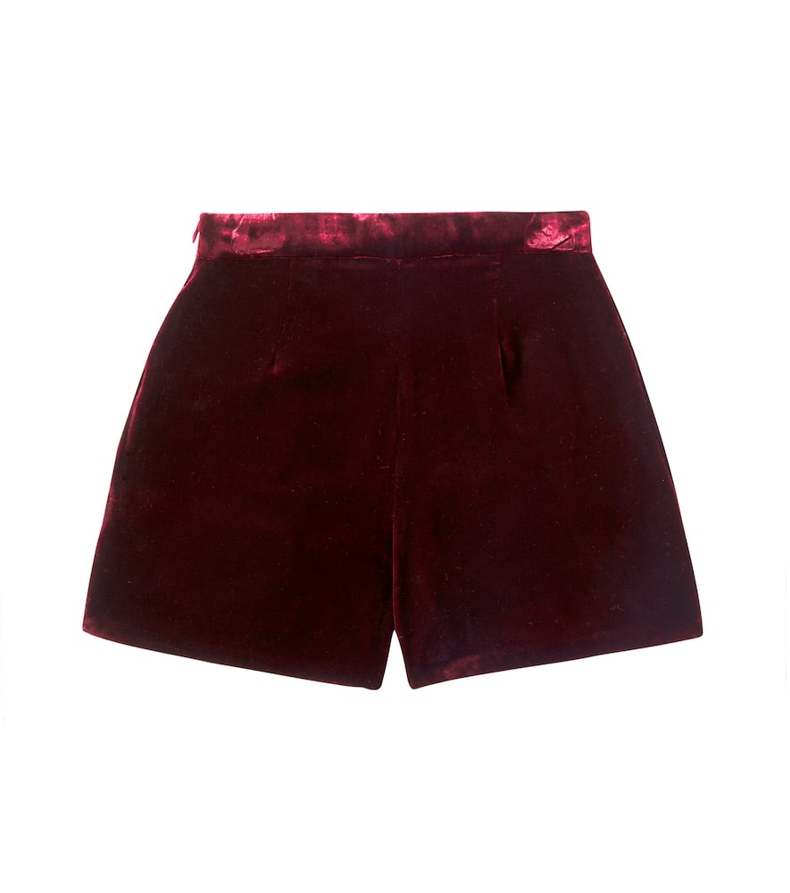 Flash velvet shorts