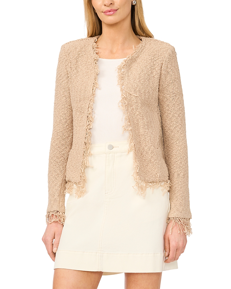 Fringe Trim Cropped Jacket