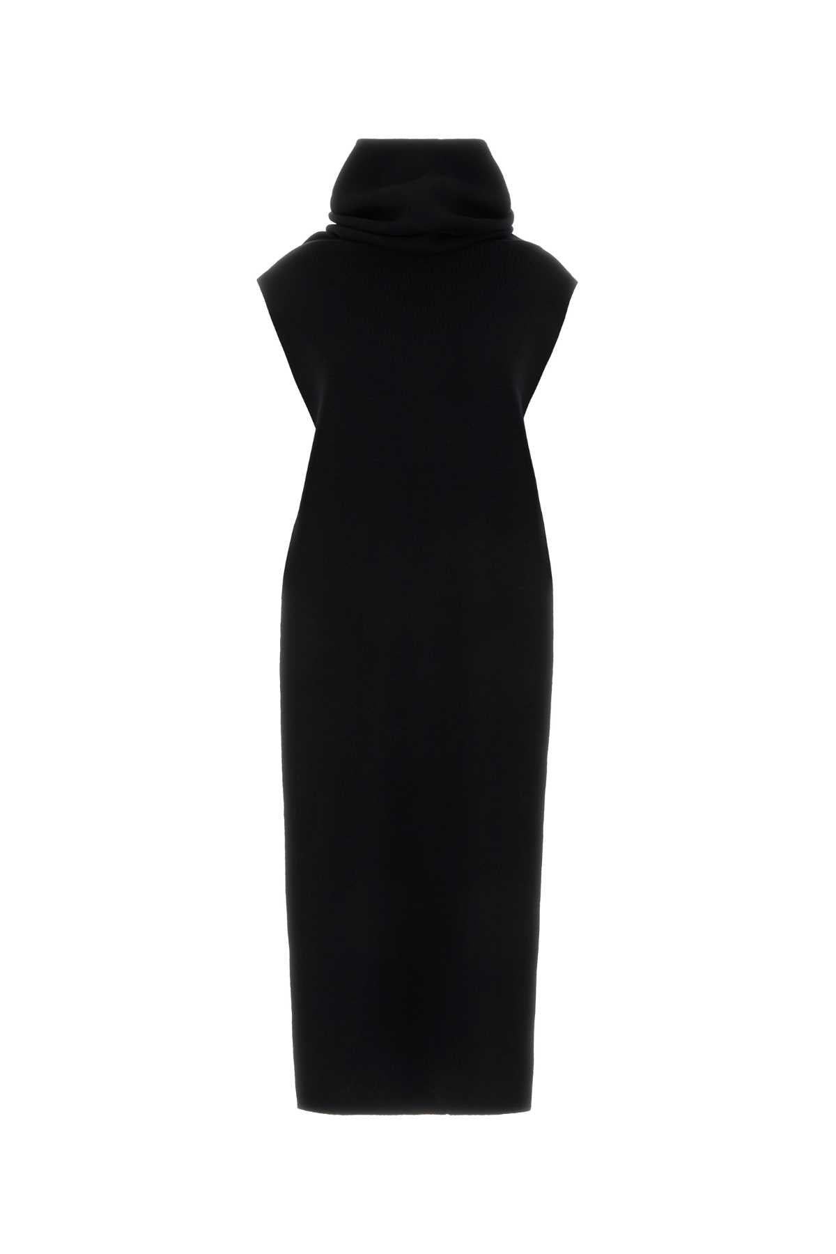 Alaia Cashmere-Wool Blend Tunic — Black