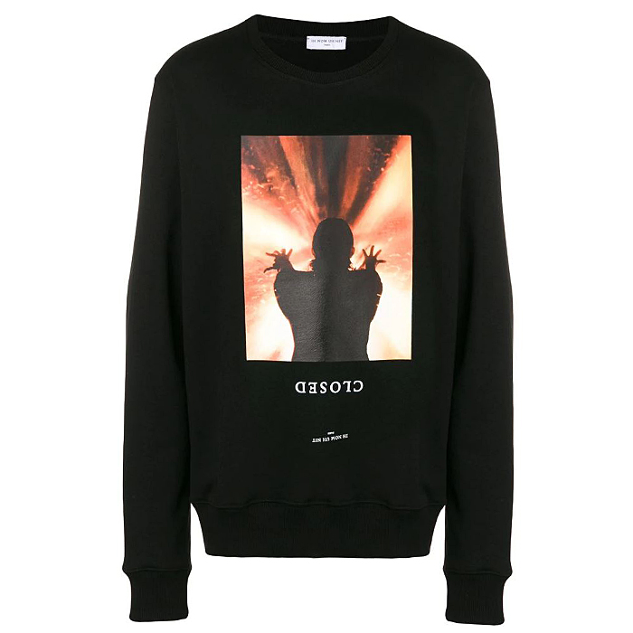 Closed print sweatshirt - Black