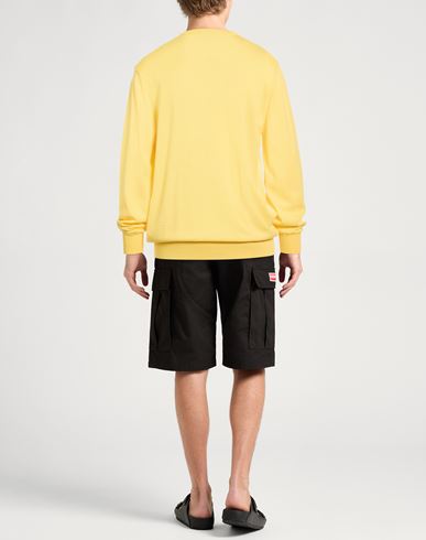 Man Sweater Yellow Size L Wool