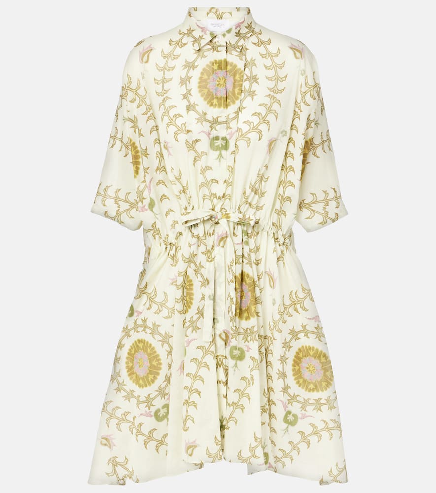 Printed cotton minidress