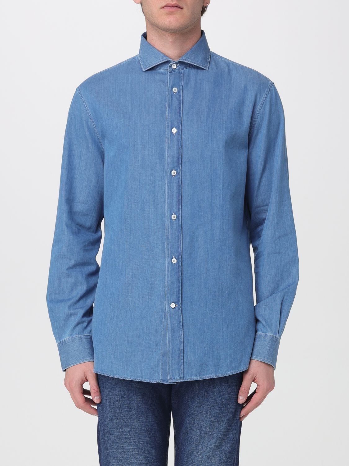 Shirt Men color Stone Bleached